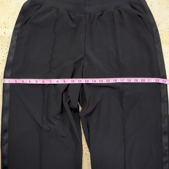 Athleta Black Wide-Leg High-Waist Trouser Pants Size 14 P - Picture 6 of 15